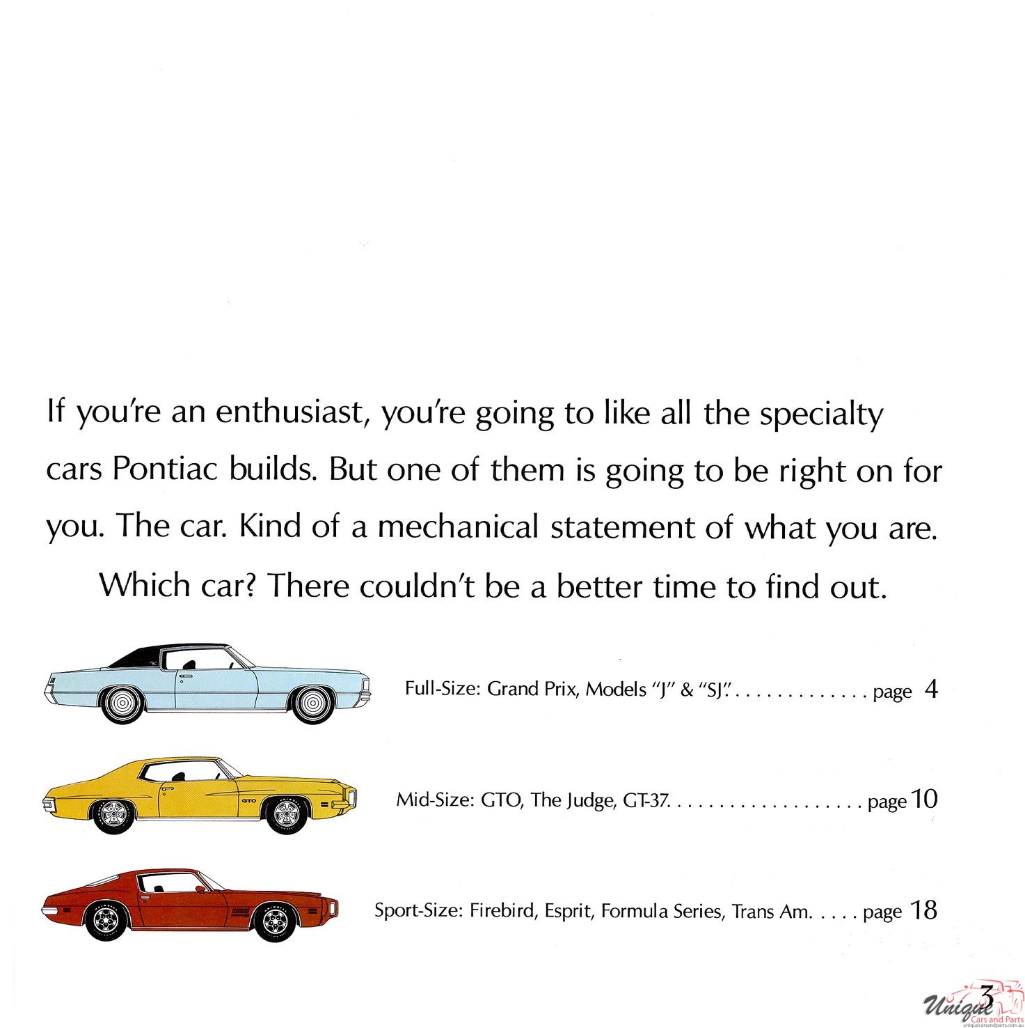 1971 Pontiac Performance Cars Brochure Page 12
